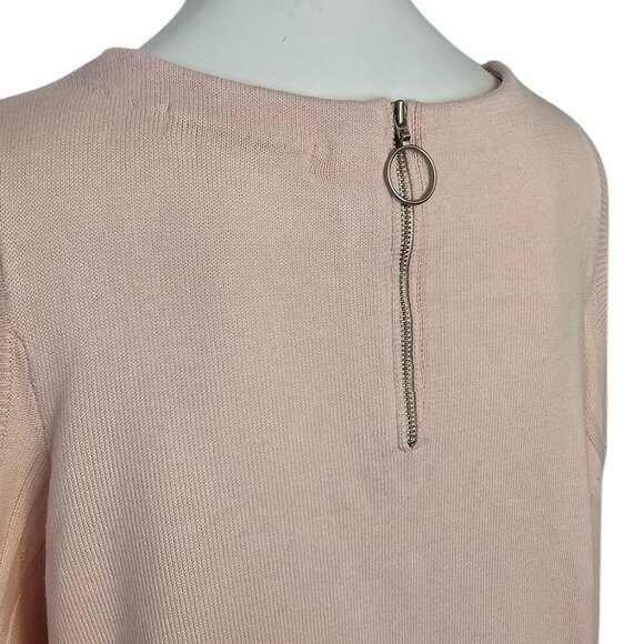 Moussy Womens Open Shoulder Long Sleeve Shirt, Pink, Zip Back, One Size (F) - Picture 3 of 10